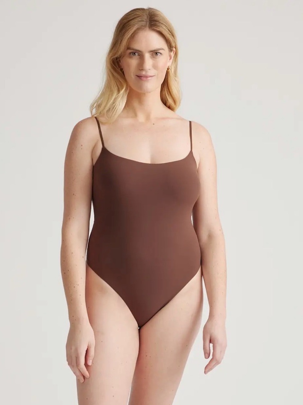 Second Skin Scoop Neck Cami Bodysuit DISCLAIMER COLOR IS TAN
